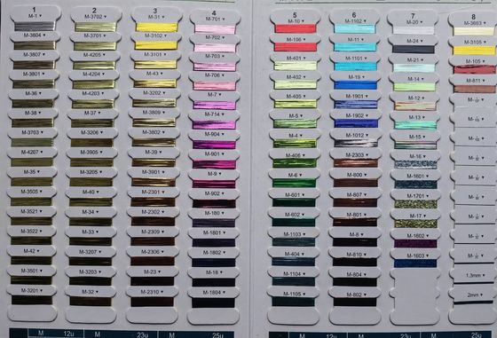 สายใยโลหะหลากหลาย ใช้ง่ายสําหรับเครื่อง brodery