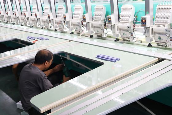 9 Needles Easy Cording Embroidery Machine 15 หัว เครื่องขีดตัดเลเซอร์