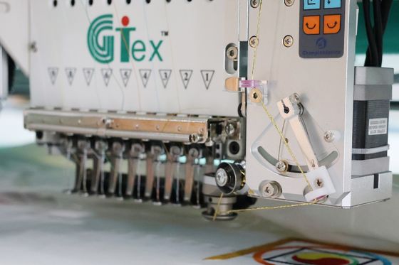 9 Needles Easy Cording Embroidery Machine 15 หัว เครื่องขีดตัดเลเซอร์