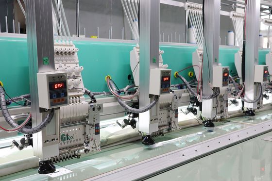 12 หัว เครื่องตัดเลเซอร์เครื่อง brodery คอมพิวเตอร์ 10.5M * 2.3M * 1.25M